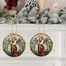 Angel Ceramic Christmas Hanging Ornament For Xmas Tree Wedding Holiday Party Home Decor - Angel - View 7