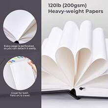 CYPNOhuhu Cuaderno de bocetos de arte tamaño mini cuadrado de 6.9 x 6.5 pulgadas 120 libras/200 g/m² papeles de dibujo pesados y suaves 30 hojas/60 páginas libro de bocetos de tapa dura paraFashion - 227451072 - Ver 5