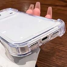1pc Transparent Shockproof Anti-Fall Protective Case With Camera Protection For IPhone 17 Series
