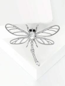 Luxury Rhinestone Dragonfly Brooches - Insect Pins For Women Unisex Casual Party Jewelry Accessories / Friends Gifts Badges Decoration - Dragonfly - View 10