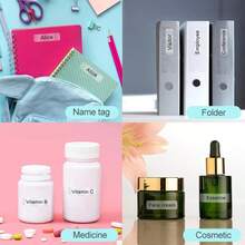 12x40mm Transparent Thermal Label Tape Roll Self-Adhesive Waterproof Printable Name Sticker Paper Jar Cable Sort Tag For D30 P15 - Multicolor - View 5