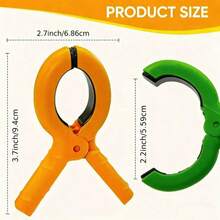 4/10pcs Large Beach Towel Clips, Suitable For Beach/Pool/Cruise Chair, Heavy Duty Cloth Clips, Windproof, Home Laundry Drying Clips - Multicolor - View 3