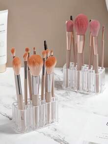 26-Hole Transparent Acrylic Nail Art Pen Organizer, Makeup Brush Holder, Nail Art Tools Storage Box - Multicolor - View 5