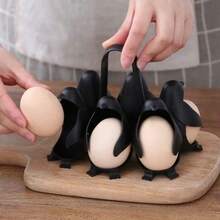 3-In-1 Cute Penguin Egg Cooker, Can Steam, Cook And Refrigerate Eggs, Ideal For Picnics And Kitchen Use - Multicolor - View 3