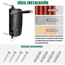 CYPNBLUEDREAMER Gancho de Pared para Guardar Bicicletas Juego de 2 Piezas Puede Soportar 60 Libras Gancho Giratorio para Bicicleta de Montaña Con ángulo AjustableFashion - como en la foto - Ver 7