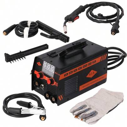 Large-Screen MIG Welding Machine, 3-In-1 For Home DIY, 200A 110V Gasless Welding.