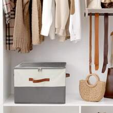 CYPNZapatera Organizador para armario cajas de almacenamiento con divisores ajustables Cajas Organizadoras para Zapatos Plegable para 16 pares de zapatosFashion - Gris - Ver 6