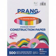 CYPNPrang anteriormente Art Street papel de construcción 10 colores surtidos peso estándar 9 x 12 pulgadas 500 hojasFashion - Multicolor - Ver 1