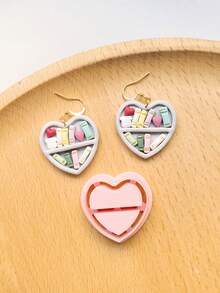 Valentine's Day Polymer Clay Cutters, Romantic Heart Shape Polymer Clay Cutter Molds For DIY Soft Pottery Earrings, Polymer Clay Crafting Tools, Valentine's Day Gift - Valentine's Day Polymer Clay Cutters - View 16
