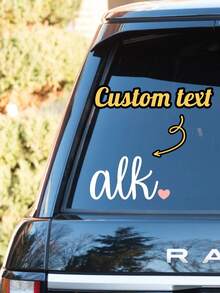 Stiker Kaca Mobil yang Dipersonalisasi, Stiker Vinyl Gaya Tulisan Tangan Kustom (Desain Pita), Cocok untuk SUV dan Truk Pickup, Stiker Kaca Mobil Gaya Gadis Imut. Stiker Dekoratif Kaca Mobil Tahan Air dan Dapat Dilepas, Stiker Vinyl Modis untuk Kaca Belakang, Aksesori Mobil Gaya Estetika Wanita, Desain Dekorasi Kaca Belakang, Stiker Kendaraan Gaya Kutipan Tulisan Tangan yang Elegan - Beraneka warna - View 9