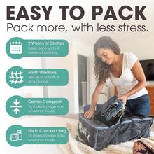 Pack Gear Hanging Carry-On Organizer - Our Fitted Hanging Luggage Organizer Perfectly Fits Any Carry On - Our PacFKing Cubes For Travel Use Mesh Windows To Make Finding Clothes Easy (Black, M) - Đen - Xem 4