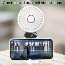 1pc Summer Handheld Fan, 5-Speed Quiet USB Rechargeable Portable Mini Electric Fan, Suitable For Indoor And Outdoor Use, Cartoon Student Design, Handheld Compact, Rechargeable Mini Fan, Mother's Day Gift,Outdoor,Garden,Travel Essentials,Portable Essentials,Beach Essentials,Graduation Season,Commencement,Graduation Ceremony,Graduation Gift,Graduation Present,Graduation Gift,Graduation Present,Congrats Grad,Congratulations Graduate,Valedictorian,Finish School,Graduation Party,Outdoor Essentials,Travel Portable,Hiking Essentials,Camping Essentials,Portable Tools,Summer Essentails,Summer Portable - Multicolor - View 9