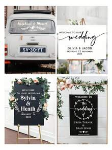 Customized Name Label Stickers, Vinyl Stickers, Name Stickers, Date Stickers, DIY Gifts, Handmade, Handwritten Style, Wedding Stickers, Gift Stickers. Customizable Holographic Name Stickers Suitable For Glass, Cups, Scrolls, Balloons, Calligraphy Stickers, Glass Name - Multicolor - View 8