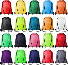 Kuhome 20Pcs Drawstring Backpacks Bulk String Bag Cinch Sack Pack Storage Knapsack Polyester Gift Bags Sports Drawstring Bags For Trip Gym Party Bags(20 Colors) - ColorB - 查看 1