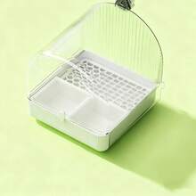 1pc Large Parrot Bathing Bowl, External Anti-Spill Bowl, Suitable For Cockatiel, Cockatoo, Macaw - Bath - View 5