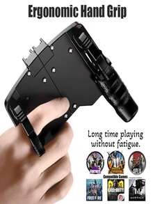 Mini Game Trigger Controller, Suitable For Shooting Games, L1 R1 Buttons, Aim Button, Compatible With Android And IOS - Black - View 8