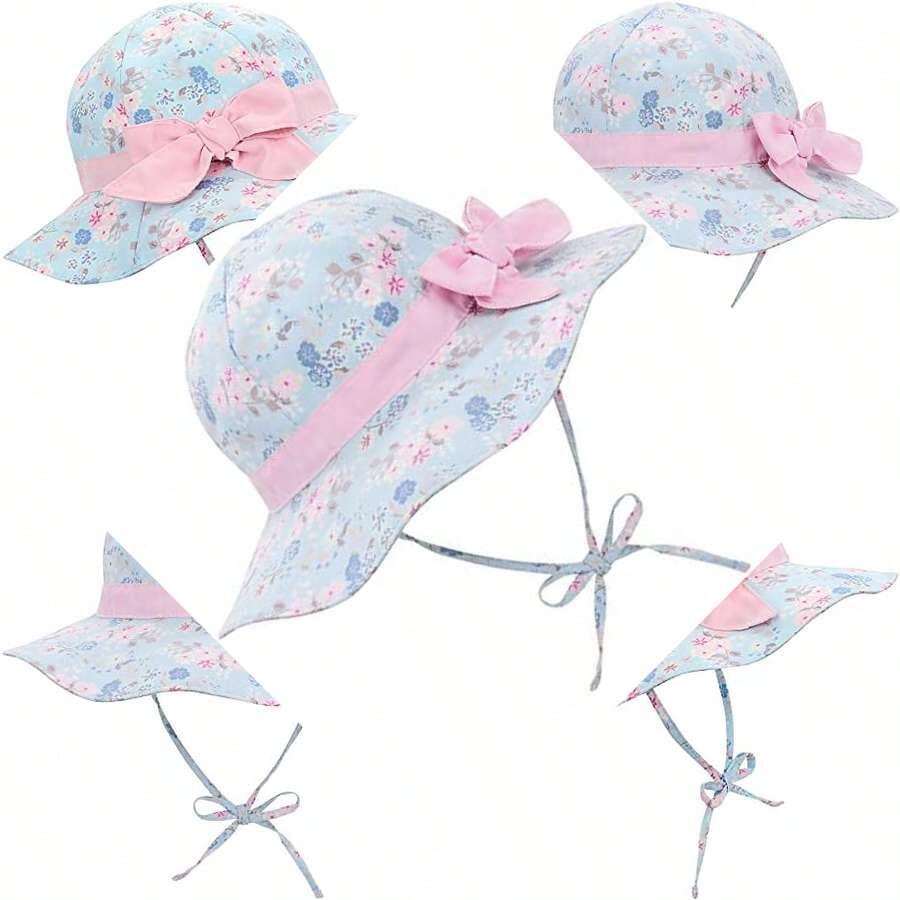 American  Gorro de bebé con nudo para recién nacido, para niños y niñas, accesorios de bebé unisex - como en la foto - Ver 1