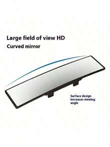 Espejo retrovisor panorámico convexo de 12 pulgadas de ángulo amplio universal, accesorio adecuado para automóviles, SUV, camiones y otros vehículos - Unitalla - Ver 11