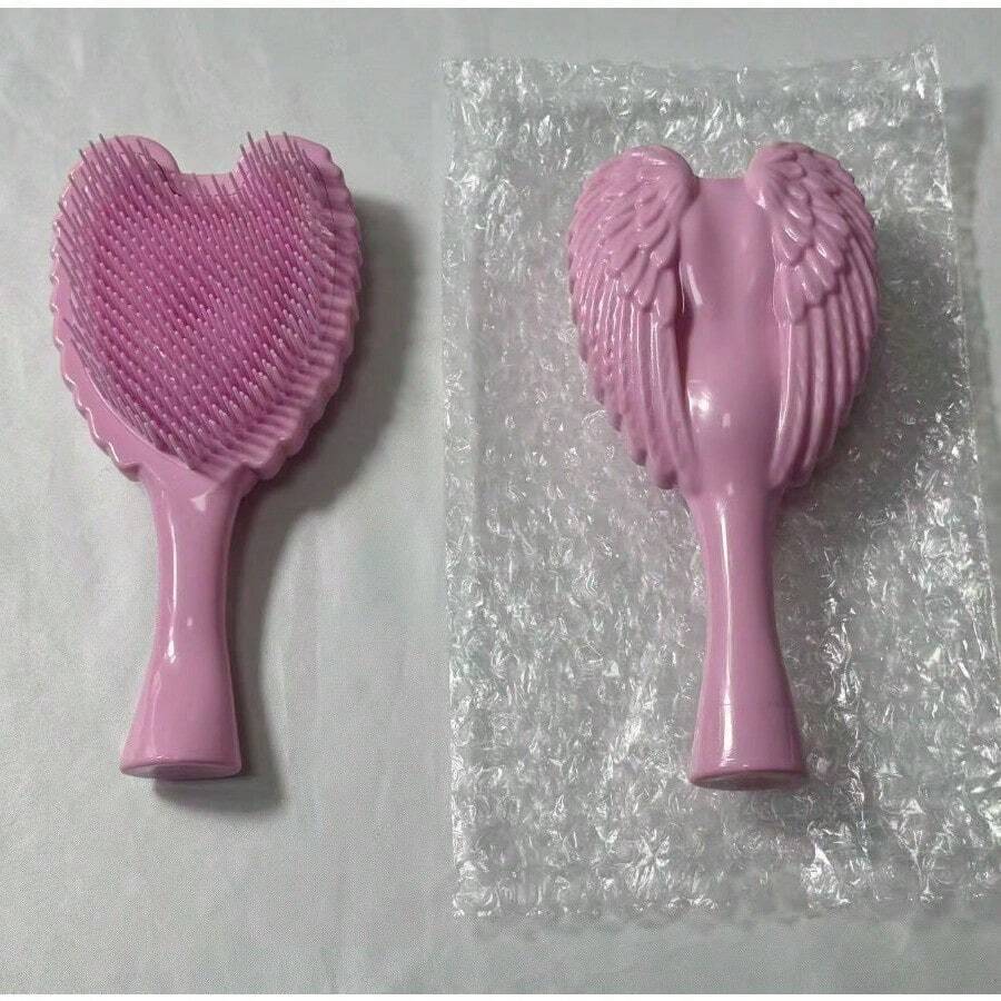 Angel Queen Air Cushion Massage Comb - Women's Multi-Functional Wing Styling Comb - Pink (packaged In a Pink Comb-tooth Bubble Wrap Bag) - View 1