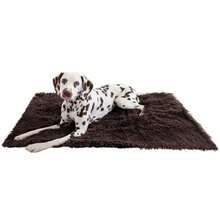 PZW-Best Friends By Sheri Calming Shag Dog Blanket Ultra Soft Faux Fur Pet Throw Anxiety-Relief Lightweight Warm Bed Cover For Dogs And Cats Machine Washable Dark Brown 30" X 40"0875 - Nâu sẫm - Xem 2