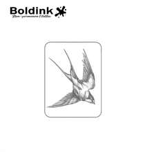 Tatuaje temporal de pájaro, dura hasta 15 días, nueva tecnología, pegatina semipermanenteágica impermeable. - Marrón - Ver 4