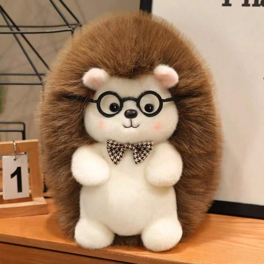 可爱毛绒刺猬玩偶，填充柔软舒适，手工缝制，是情侣、家居装饰、沙发/床边摆件、返校纪念品、儿童、生日、主题派对、万圣节、复活节、情人节、圣诞节、儿童礼物、各种节日礼物的完美之选。 - 彩色 - 查看 1