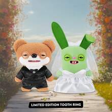 Spin Master Fuggler Wedding Fuggs 9-Inch Plush 2 Packs Set, Funny Ugly Monster Stuffed Animals With Human-Like Teeth & Tooth Ring, Collectible Plush For Valentine's Day Gifts - Wedding - View 8