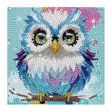 1 Set Cartoon Animal Diamond Painting Kit, Sparkling Diamond Mosaic Art Set, DIY Room Decor Diamond Painting, Kids Holiday Craft Supplies, Includes Canvas, Diamond Bags, Tools, Size 6.69in*6.69in, Suitable For Home Wall & Desk Decor, Kids Party Favors, Holiday & Festival Gifts For Friends - Multicolor - View 13