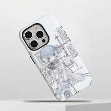 [Shipped from Mexico]Funda de Teléfono de Entrega Local: Funda de Teléfono 2 en 1 Textura Mate, Duradera, a Prueba de Golpes, Protección Estilosa, para iPhone 16, 15, 14, 13, 12, 11, 8, 7, Plus, Pro, Max, Amigos, de Moda, Fundas de Teléfono, Regalos de Cumpleaños Perfectos - Blanco - Ver 7