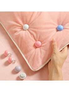 4pcs Bed Sheet Fasteners, Bed Sheet Clips, Triangle Fasteners, Sofa Fasteners, Duvet Clip Fasteners, Non-Slip Blanket Clips, Comforter Fasteners, Non-Slip Bed Sheet Clips, Easy Release Grippers, Back To School Supplies - Multicolor - View 2
