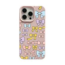 Cute Bow Pattern Phone Case, Kawaii Style, For Compatible With IPhone 17/17pro/17promax/17Air/Iphone16/16pro/16plus/16promax/15/15promax/15pro/11/12/13/14promax/12mini/13mini/11pro/11promax/12pro/12promax/13pro/13promax/14pro/14promax, Adorable Accessory Gift - Baby Pink - View 4