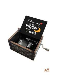 复古雕花木质音乐盒，“情不自禁爱上你”——送给爱人、丈夫、妻子的礼物，生日/情人节佳品