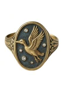 Retro Elegant And Fashionable  Ring With Cute Animal Patterns Suitable For Vacation And Leisure Valentine'S Day Gift Give It To Her - Nhiều màu - Xem 6