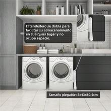 CYPNTendedero Plegable para Ropa de Acero Inoxidable: Tendedero Plegable Retractil3 Niveles Multifuncional de Tendederos Portatiles de Gran Capacidad Aplicable Interiores Exteriores Viajes BlancoFashion - blanco - Ver 7