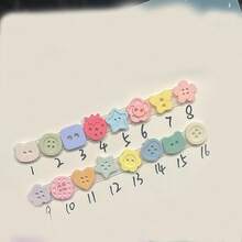 3D Buttons Gel Nail Art Mold Silicone Tools Nails Women DIY Manicure Design Multiple Shapes Button Small Model Resin Buckle Gel Molds For Accessories Supplies - ZYXP046 - Xem 7