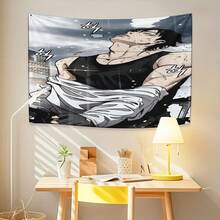 Wind Breaker Jay Jo Peach Skin Tapestry, A Beautiful Fabric Wall Decoration, Can Be Used As A Sofa Throw Or Table Decoration. Ideal For Soft Furnishings In Homestays, Creating A Camping Atmosphere, And As A Decorative Accent In Living Room Entryways - 彩色 - 查看 3