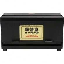 Caja Porta Popotes Y Palillos Ajustable Organizador Compacto Para Cocina Y Bares 12.2X7.1 Pulgadas Almacenamiento Práctico Para Hogar Y Restaurantes,40073152 - Multicolor - Ver 1