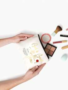 送给姐妹的礼物，送给嫂子/妹妹的生日礼物，送给女朋友/妹妹的毕业/圣诞礼物，“基督里的姐妹，一生的姐妹”——化妆包礼物，大容量女士旅行化妆包，DIY收纳袋，送给女孩的礼物，可折叠便携收纳袋，适合个人旅行化妆品收纳 - 彩色 - 查看 9