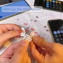 Creative And Novel Mini Poker Party Game Set, Suitable For Multiple Players - Fun Card Games And Birthday Celebration Supplies, Perfect For Christmas And New Year. Miniature Poker Game Cards, Dollhouse Mini, Mini Cards 1/12 Playing Cards. - Nhiều màu - Xem 3