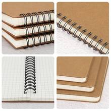 Graph Paper Notebook, A5 3Packs 5.5\X8.3\ 120 Pages Hardcover Paper Notebook Journals, Wirebound Journal Sketch Notebook For Engineering Math Science College Office Note TaFKing Writing-3 Colors - 黑色/寶藍色/牛皮紙色 - 查看 4