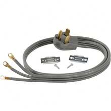 CYPNCertified Appliance Accessories 90-1022 3-Wire Closed-Eyelet 30-Amp Dryer Cord 5 FtFashion - Gris - Ver 3