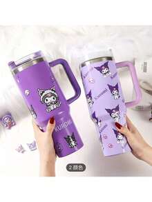 SANRIO 1 Cốc du lịch bằng thép không gỉ 40 oz kèm nắp và ống hút - Chống rò rỉ, vừa vặn với giá đỡ cốc trên xe hơi, giữ đồ uống nóng hoặc lạnh trong mùa hè, thiết kế hoạt hình dễ thương với các ngôi sao và nhân vật - Món quà hoàn hảo cho sinh nhật và ngày Valentine. - Nhiều màu - Xem 10
