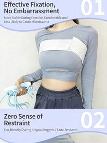 RAKA Women's High-Impact Sports Bra, Shock-Absorbing, Breathable, Seamless - Multicolor - View 10