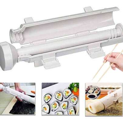 Máquina Molde Para Fazer Sushi Em Casa Forma De Arroz Rolo Japonesa Sushi Maker Roll Prático Fácil