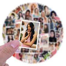 60Pcs Kpop Cool Music Stickers Singer Stickers Katseye Stickers Scrapbook Aesthetic Stickers Pack Cartoon Katseye Merch Katseye Poster Vinly Waterproof Stickers For Water Bottle,Computer,Laptop,Phone,Luggage,Notebook,Fridge - Multicolor - View 5