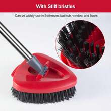 Spin Mop Scrub Brush Head Compatible For O Cedar EasyWring 1-Tank System, Floor Scrubber Mops Head Replacement Cleaning Brush For Bathroom, Kitchen, Tub And Tile, Spin Mop Attachments - xanh quân đội - Xem 7