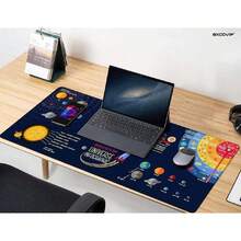 Extended Mouse Pad Gamer XXL Alfombrilla para Mouse Gaming Mouse Mat para Computadoras PC y Laptops Gamer por Teclado Mecanico Mouse Inalambrico- Planeta Universo(900 * 400mm) 9303,40077101 - Multicolor - Ver 2