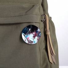 卡通迷失云端BL动漫徽章胸针卡通斯凯勒·西鲁斯艺术胸针背包装饰配件学生文具 - 58 mm - 查看 3