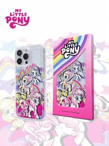 MY LITTLE PONY 官方授权小马宝莉豪华印花透明手机壳，兼容 16/16 Pro/16 Plus/16 Pro Max、17/17 Pro/17 Pro Max、15/15 Pro/15 Plus/15 Pro Max、14/14 Plus/14 Pro Max、13/13 Pro/13 Pro Max、12/11/X/XR/XS Max、Galaxy S25 Ultra、S24 FE、S23 Plus、S22、S21、S20 FE，圣诞节必备可爱手机保护套 - 無色 - 查看 3