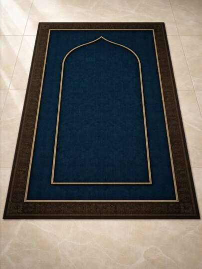 Hot-Selling Product: 1 Prayer Mat Made Of Foldable Polyester Material, 100% Polyester Fiber, Machine Washable, Easy To Carry, Measuring 43*30 Inches, Suitable For Both Indoor And Outdoor Use. Perfect For Hajj, Study Rooms, Hallways, Living Rooms, Ramadan, And Other Occasions.